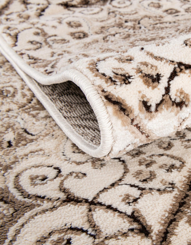 Cream 3' x 9' 10 Rushmore Runner Area Rug 55% Polypropylene & 45% Polyester Durable Quality Carpet for Indoor Home Decorating for Sale at Rug Engine