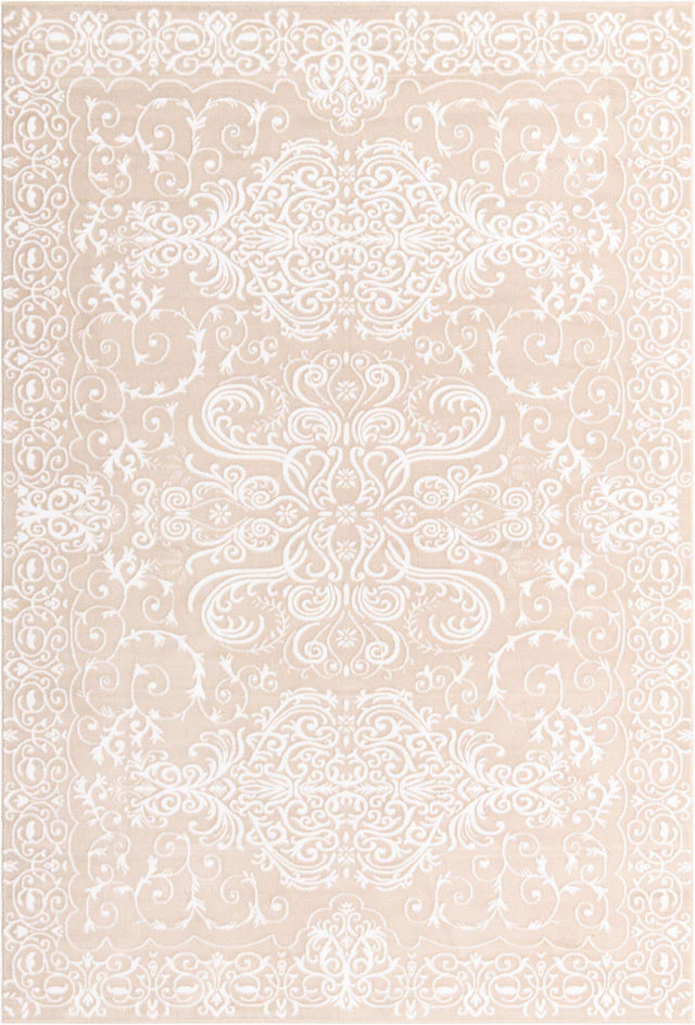Beige 8' x 11' 8 Rushmore Rectangle Area Rug 55% Polypropylene & 45% Polyester Durable Quality Carpet for Indoor Home Decorating for Sale at Rug Engine
