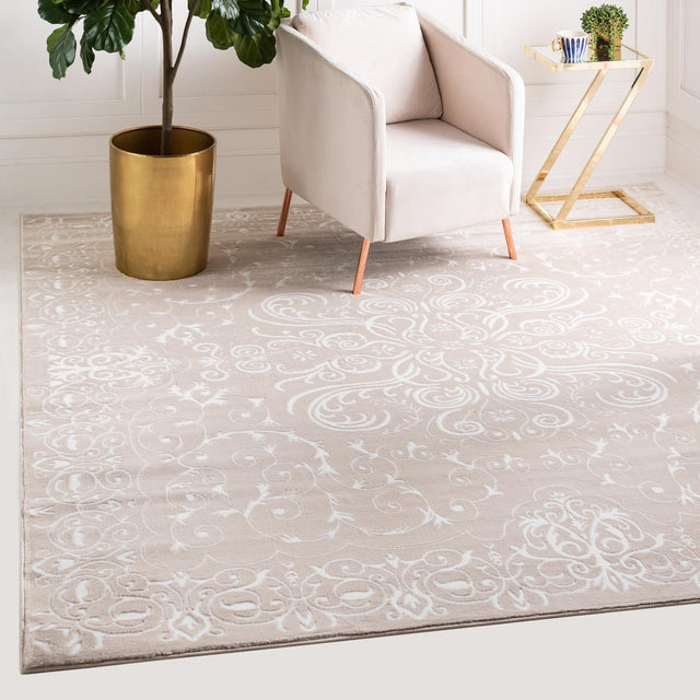 Beige 4' x 4' Rushmore Square Area Rug 55% Polypropylene & 45% Polyester Durable Quality Carpet for Indoor Home Decorating for Sale at Rug Engine