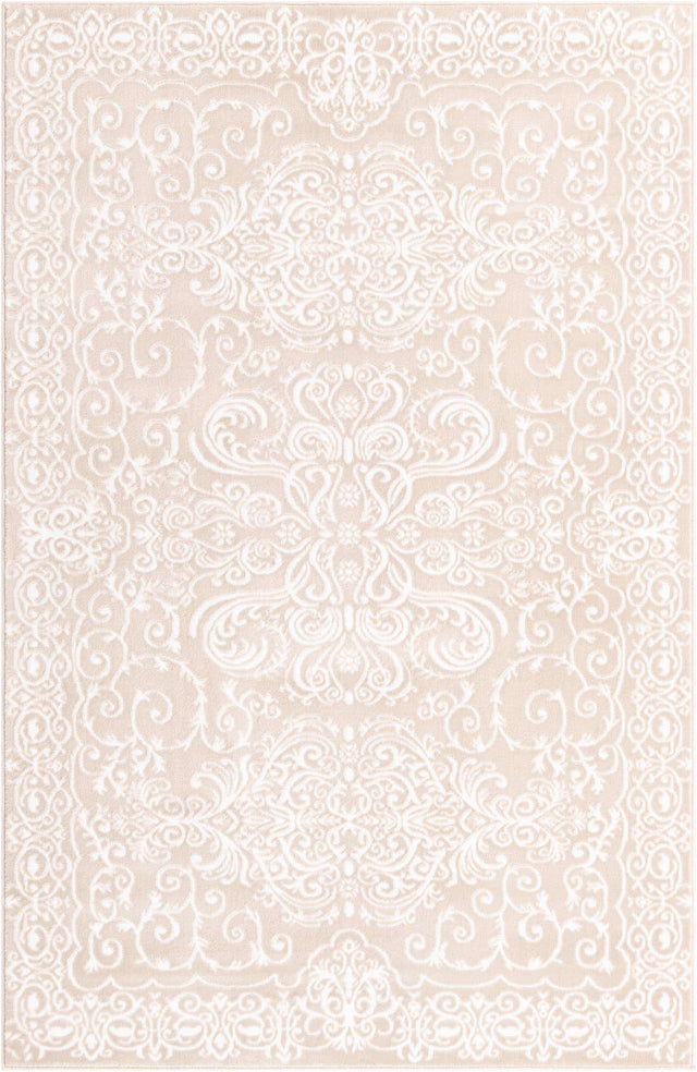Beige 5' 1 x 8' Rushmore Rectangle Area Rug 55% Polypropylene & 45% Polyester Durable Quality Carpet for Indoor Home Decorating for Sale at Rug Engine