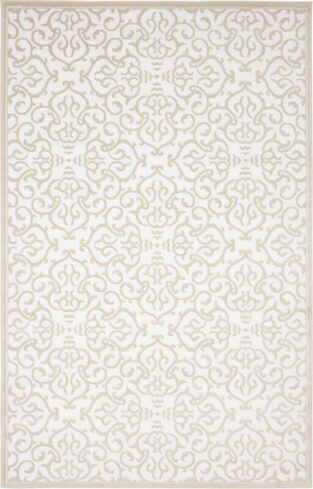 Snow White 5' 1 x 8' Rushmore Rectangle Area Rug 55% Polypropylene & 45% Polyester Durable Quality Carpet for Indoor Home Decorating for Sale at Rug Engine
