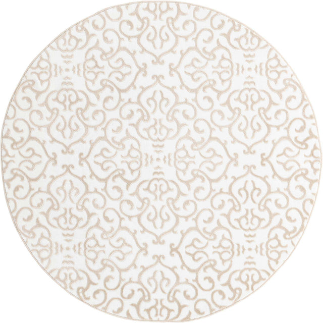 Snow White 5' x 5' Rushmore Round Area Rug 55% Polypropylene & 45% Polyester Durable Quality Carpet for Indoor Home Decorating for Sale at Rug Engine