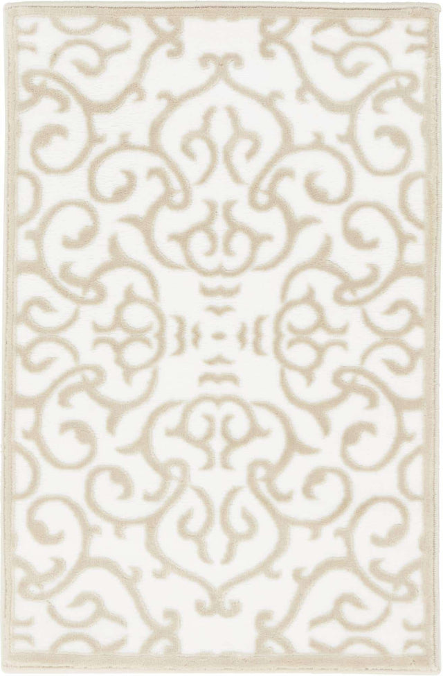 Snow White 2' x 3' 1 Rushmore Rectangle Area Rug 55% Polypropylene & 45% Polyester Durable Quality Carpet for Indoor Home Decorating for Sale at Rug Engine