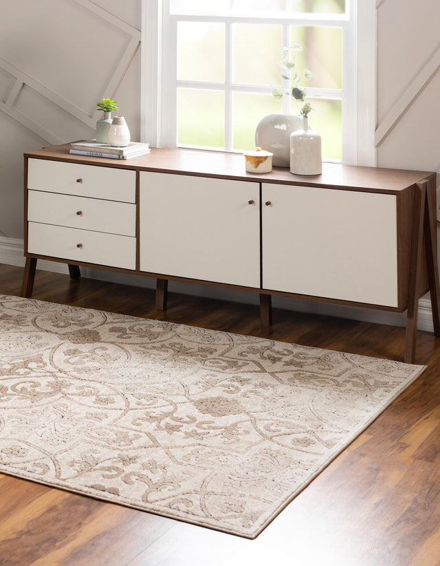 Dark Beige 2' x 3' 1 Rushmore Rectangle Area Rug 55% Polypropylene & 45% Polyester Durable Quality Carpet for Indoor Home Decorating for Sale at Rug Engine