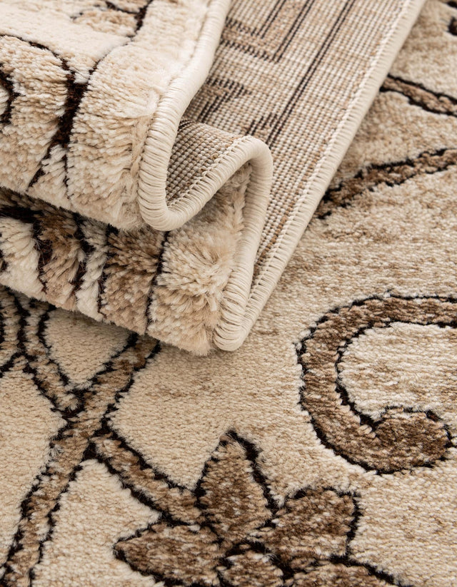 Dark Beige 6' x 6' Rushmore Round Area Rug 55% Polypropylene & 45% Polyester Durable Quality Carpet for Indoor Home Decorating for Sale at Rug Engine