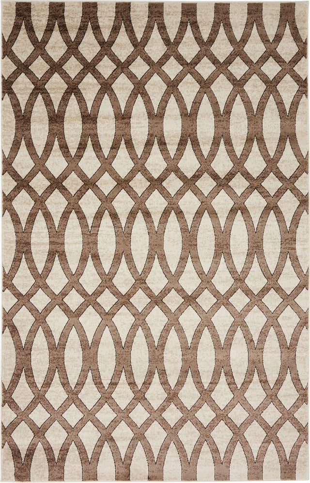 Brown 5' x 8' Rushmore Rectangle Area Rug 55% Polypropylene & 45% Polyester Durable Quality Carpet for Indoor Home Decorating for Sale at Rug Engine