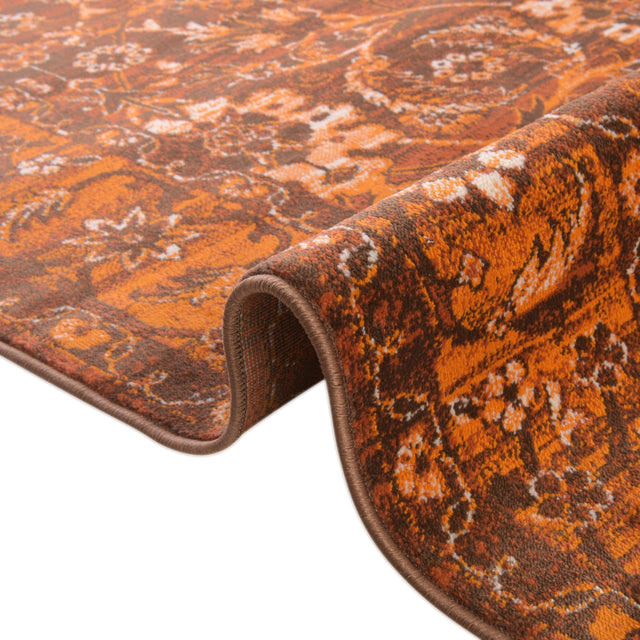 Chocolate Brown 3' x 9' 10 Imperial Runner Area Rug 100% Polypropylene With Cotton Backing Traditional Vintage Distressed Design Carpet for Sale at Rug Engine