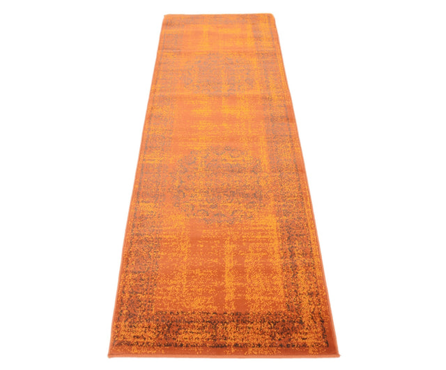 Terracotta 2' x 6' 1 Imperial Runner Area Rug 100% Polypropylene With Cotton Backing Traditional Vintage Distressed Design Carpet for Sale at Rug Engine