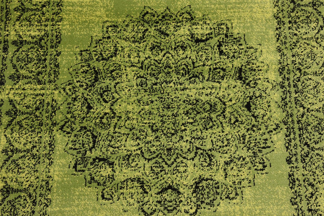 Sage Green 3' x 9' 10 Imperial Runner Area Rug 100% Polypropylene With Cotton Backing Traditional Vintage Distressed Design Carpet for Sale at Rug Engine