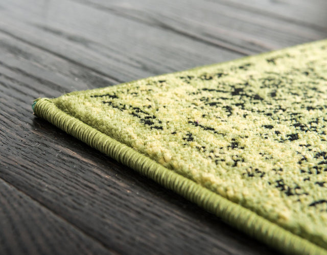 Sage Green 3' x 9' 10 Imperial Runner Area Rug 100% Polypropylene With Cotton Backing Traditional Vintage Distressed Design Carpet for Sale at Rug Engine