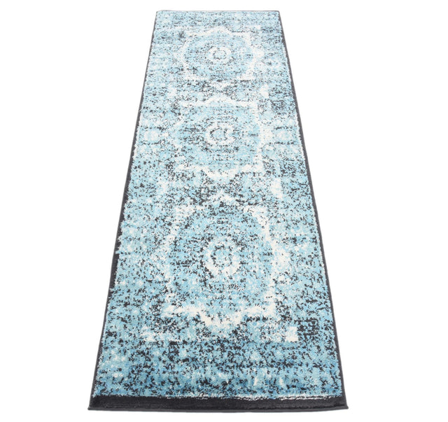 Blue 2' x 6' 1 Imperial Runner Area Rug 100% Polypropylene With Cotton Backing Traditional Vintage Distressed Design Carpet for Sale at Rug Engine
