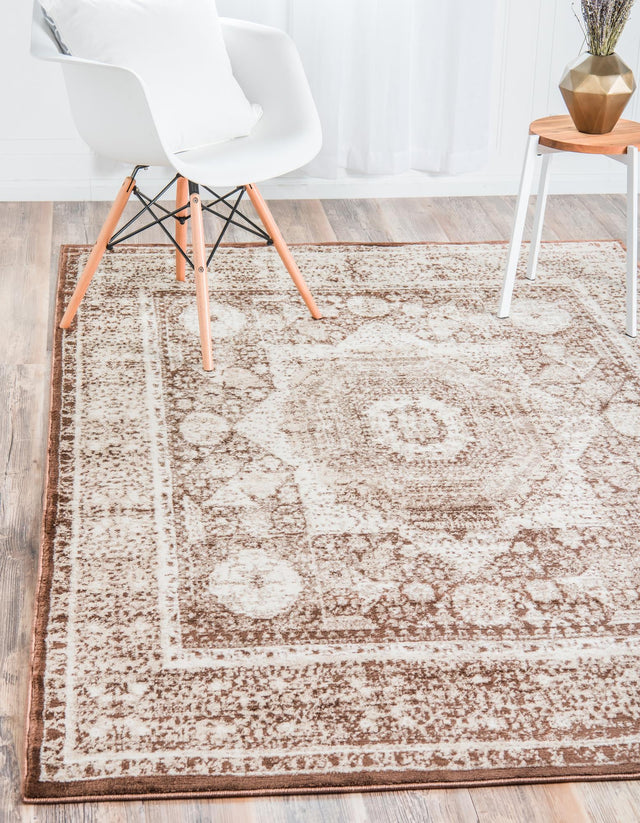 Chocolate Brown 2' x 3' 1 Imperial Rectangle Area Rug 100% Polypropylene With Cotton Backing Traditional Vintage Distressed Design Carpet for Sale at Rug Engine