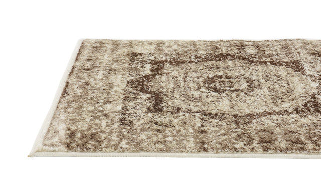 Dark Beige 2' x 6' 1 Imperial Runner Area Rug 100% Polypropylene With Cotton Backing Traditional Vintage Distressed Design Carpet for Sale at Rug Engine