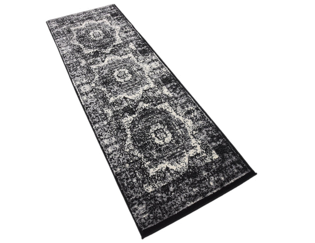 Light Gray 2' x 6' 1 Imperial Runner Area Rug 100% Polypropylene With Cotton Backing Traditional Vintage Distressed Design Carpet for Sale at Rug Engine
