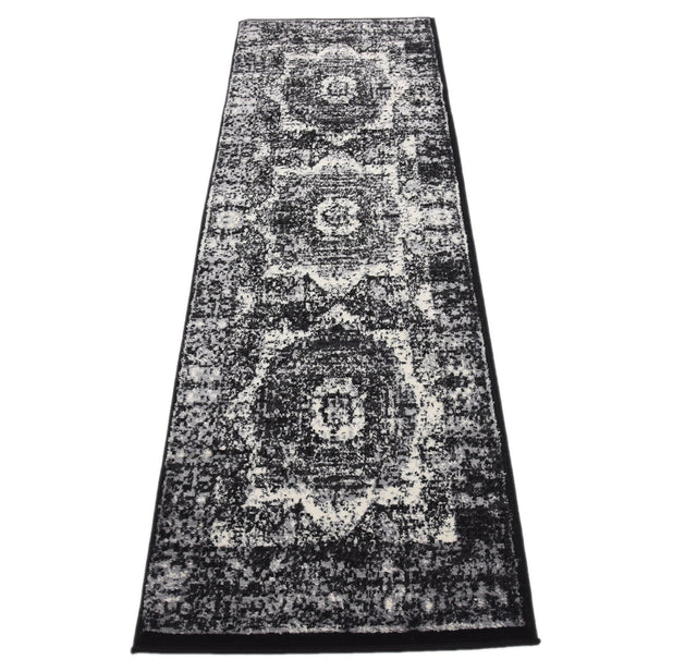 Light Gray 2' x 6' 1 Imperial Runner Area Rug 100% Polypropylene With Cotton Backing Traditional Vintage Distressed Design Carpet for Sale at Rug Engine