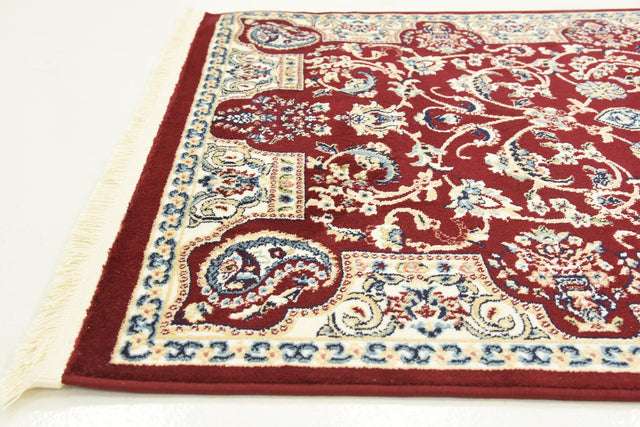 Burgundy 3' 1 x 5' 3 Narenj Rectangle Area Rug 85% Polypropylene & 15% Polyester Traditional Classic Carpet for Living, Dining, Bedrooms, Office for Sale at Rug Engine