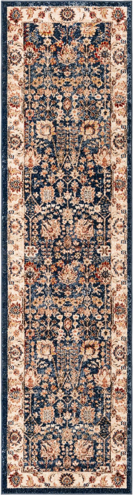 Light Blue 2' 7 x 10' Utopia Runner Area Rug Traditional Vintage Persian Inspired Vivid Color Durable Carpet for Unique Interiors for Sale at Rug Engine