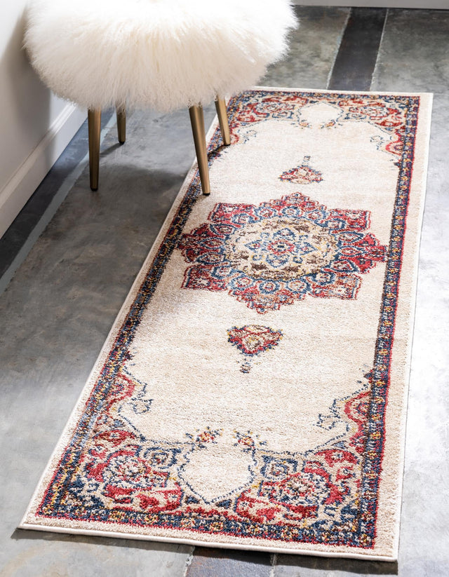 Cream 2' x 6' 1 Utopia Runner Area Rug Traditional Vintage Persian Inspired Vivid Color Durable Carpet for Unique Interiors for Sale at Rug Engine