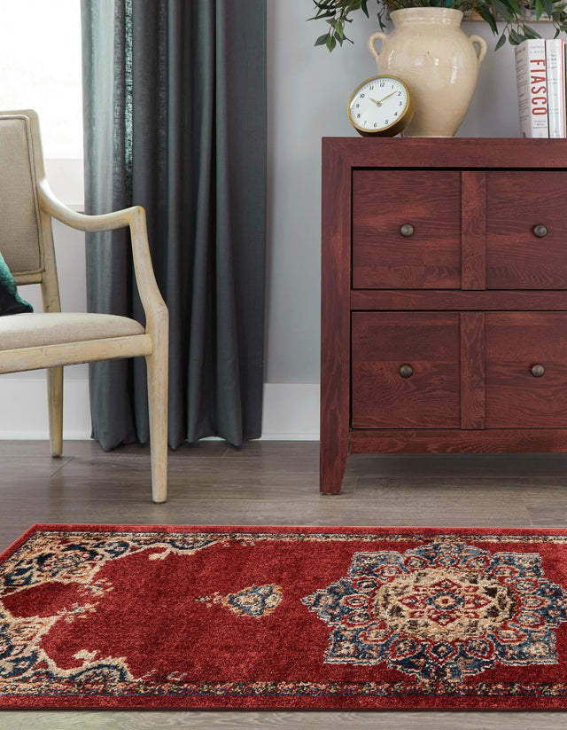 Burgundy 2' x 6' 1 Utopia Runner Area Rug Traditional Vintage Persian Inspired Vivid Color Durable Carpet for Unique Interiors for Sale at Rug Engine