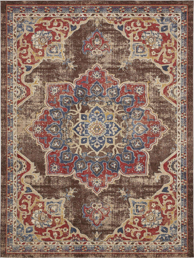Chocolate Brown 9' x 12' 2 Utopia Rectangle Area Rug Traditional Vintage Persian Inspired Vivid Color Durable Carpet for Unique Interiors for Sale at Rug Engine