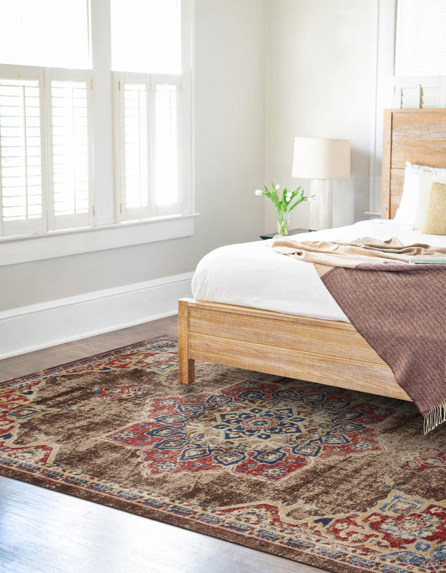 Chocolate Brown 9' x 12' 2 Utopia Rectangle Area Rug Traditional Vintage Persian Inspired Vivid Color Durable Carpet for Unique Interiors for Sale at Rug Engine