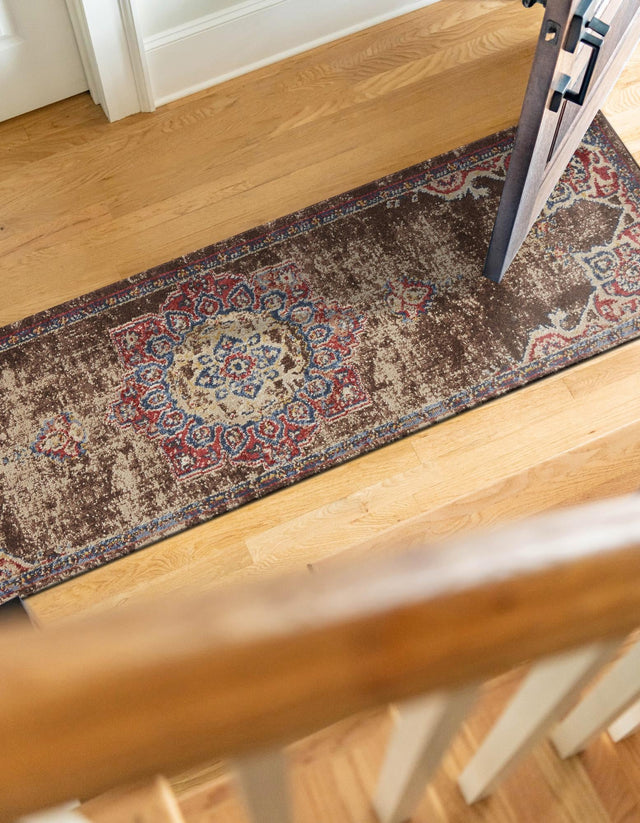 Chocolate Brown 2' 7 x 10' Utopia Runner Area Rug Traditional Vintage Persian Inspired Vivid Color Durable Carpet for Unique Interiors for Sale at Rug Engine