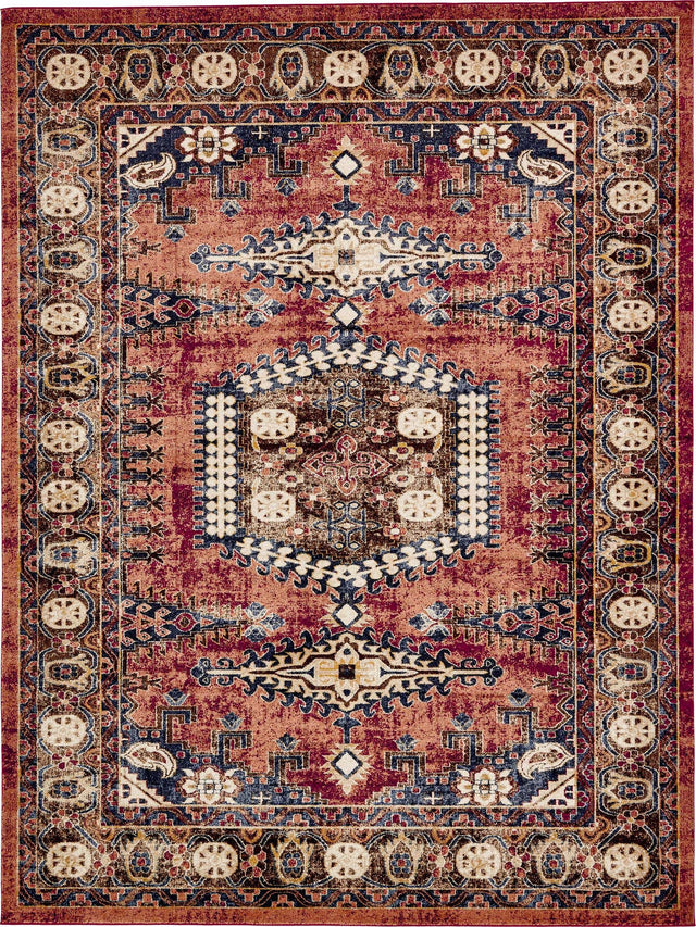 Terracotta 9' x 12' 2 Utopia Rectangle Area Rug Traditional Vintage Persian Inspired Vivid Color Durable Carpet for Unique Interiors for Sale at Rug Engine
