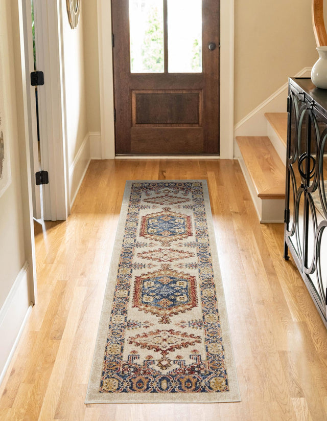Cream 2' 7 x 10' Utopia Runner Area Rug Traditional Vintage Persian Inspired Vivid Color Durable Carpet for Unique Interiors for Sale at Rug Engine