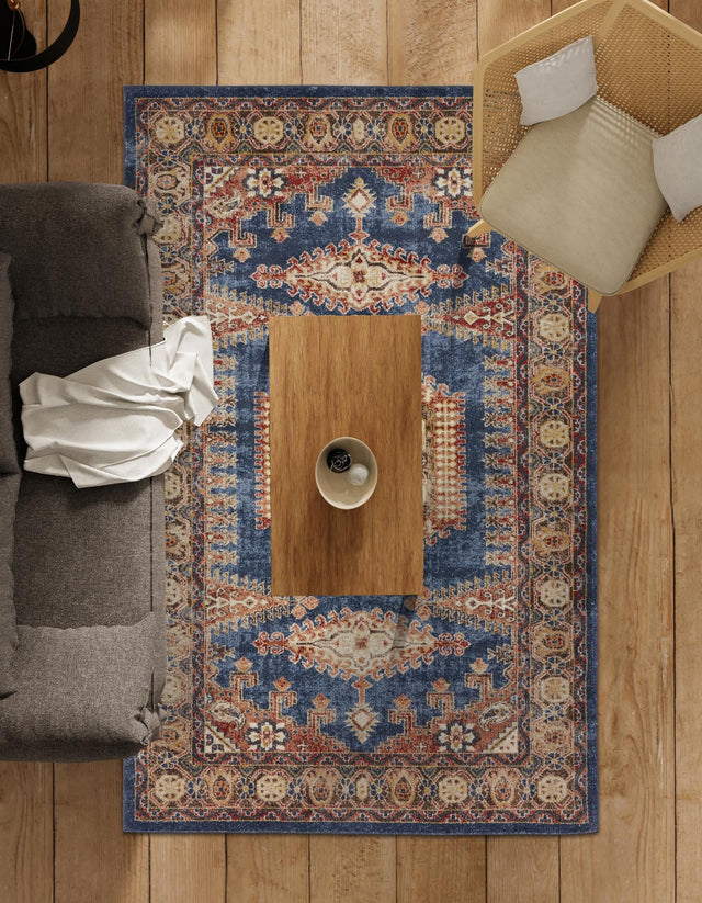 Blue 2' 2 x 3' 1 Utopia Rectangle Area Rug Traditional Vintage Persian Inspired Vivid Color Durable Carpet for Unique Interiors for Sale at Rug Engine