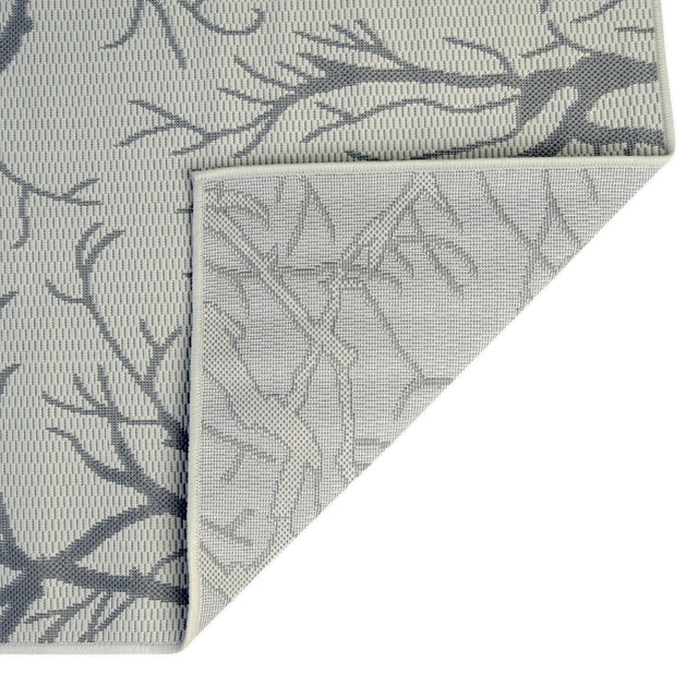 Light Gray 8' x 11' 4 Outdoor Botanical Rectangle Area Rug Weather Resistant for Patio, Deck, Terrace, Balcony, Porch Polypropylene Garden Floral Tropical Carpet for Sale at Rug Engine