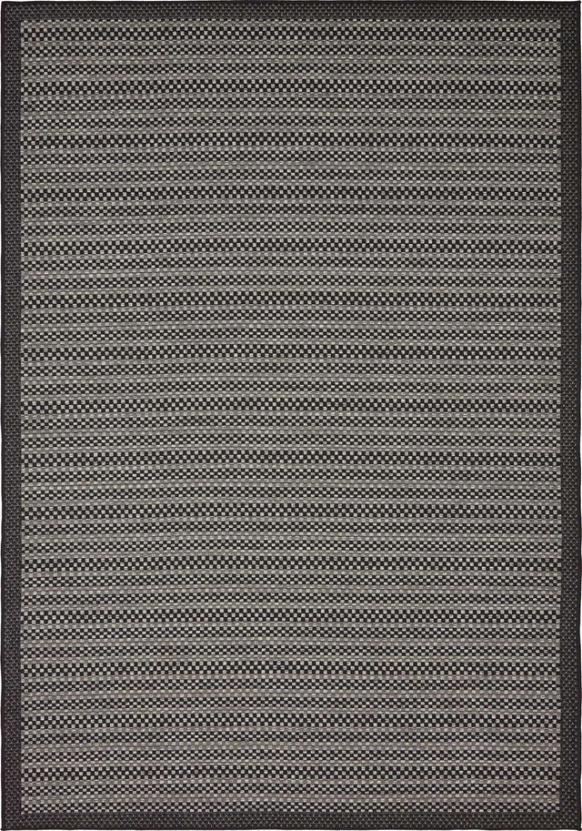 Gray 6' x 9' Outdoor Border Rectangle Area Rug Weather Resistant for Patio, Deck, Terrace, Balcony, Porch 100% Polypropylene Classic Bordered Carpet for Sale at Rug Engine