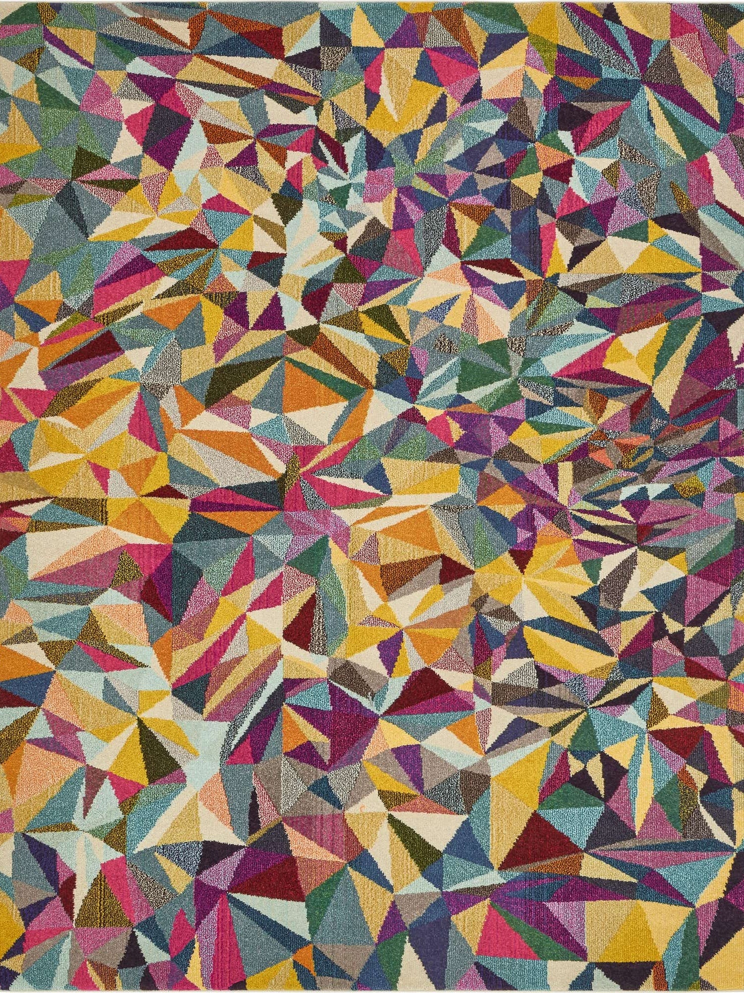 Multicolor 8' x 10' Estrella Rectangle Area Rug 100% Polypropylene Non-Shedding Stain Resistant Carpet Colorful Modern Abstract Design Easy Clean for Home Decor for Sale at Rug Engine