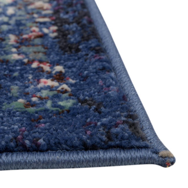 Navy Blue 2' 7 x 12' 2 Augustus Runner Area Rug 70% Polypropylene & 30% Polyester With Cotton Backing Easy Clean Home Decor Carpet for Sale at Rug Engine