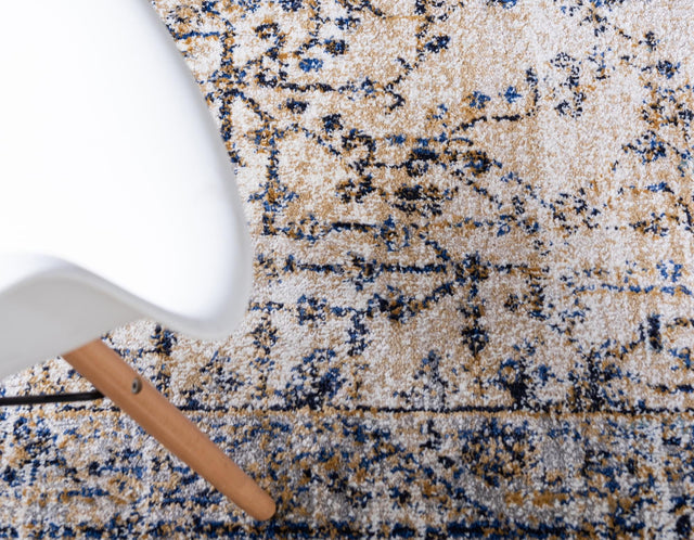 Cream 5' 1 x 8' Augustus Rectangle Area Rug 70% Polypropylene & 30% Polyester With Cotton Backing Easy Clean Home Decor Carpet for Sale at Rug Engine