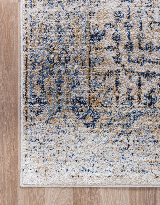 Cream 2' 2 x 6' 9 Augustus Runner Area Rug 70% Polypropylene & 30% Polyester With Cotton Backing Easy Clean Home Decor Carpet for Sale at Rug Engine