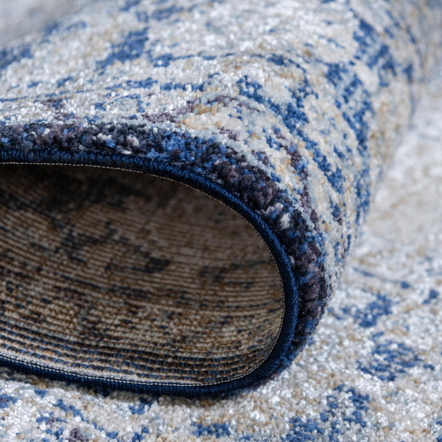 Blue 2' 7 x 12' 2 Augustus Runner Area Rug 70% Polypropylene & 30% Polyester With Cotton Backing Easy Clean Home Decor Carpet for Sale at Rug Engine