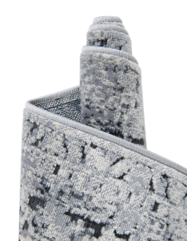 Blue Gray 2' 7 x 10' Chateau Runner Area Rug 85% Polypropylene & 15% Chenille With Cotton Backing Traditional Vintage Distressed Carpet for Classical Interior Design Decorating for Sale at Rug Engine