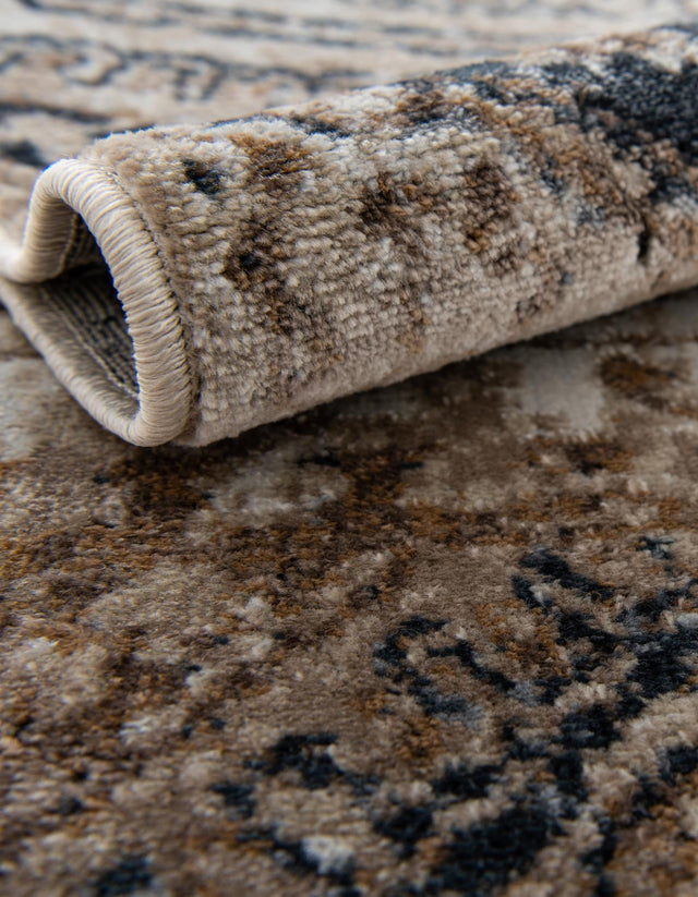 Blue Beige 2' x 6' 9 Chateau Runner Area Rug 85% Polypropylene & 15% Chenille With Cotton Backing Traditional Vintage Distressed Carpet for Classical Interior Design Decorating for Sale at Rug Engine