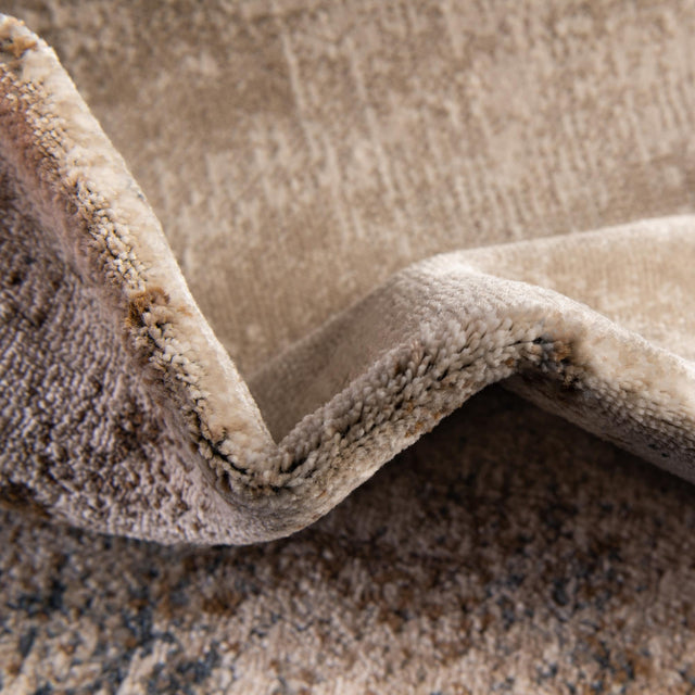 Blue Cream 4' 1 x 6' 1 Chateau Rectangle Area Rug 85% Polypropylene & 15% Chenille With Cotton Backing Traditional Vintage Distressed Carpet for Classical Interior Design Decorating for Sale at Rug Engine