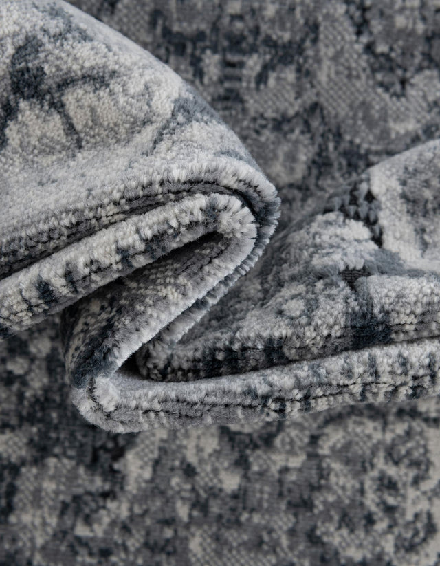 Dark Blue 7' 10 x 10' Chateau Rectangle Area Rug 85% Polypropylene & 15% Chenille With Cotton Backing Traditional Vintage Distressed Carpet for Classical Interior Design Decorating for Sale at Rug Engine