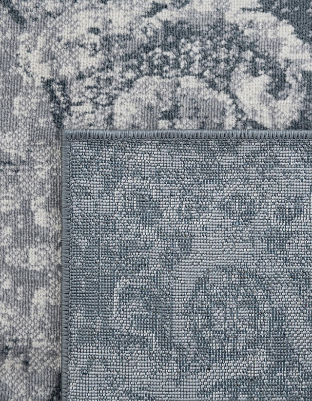Dark Blue 4' 1 x 6' 1 Chateau Rectangle Area Rug 85% Polypropylene & 15% Chenille With Cotton Backing Traditional Vintage Distressed Carpet for Classical Interior Design Decorating for Sale at Rug Engine