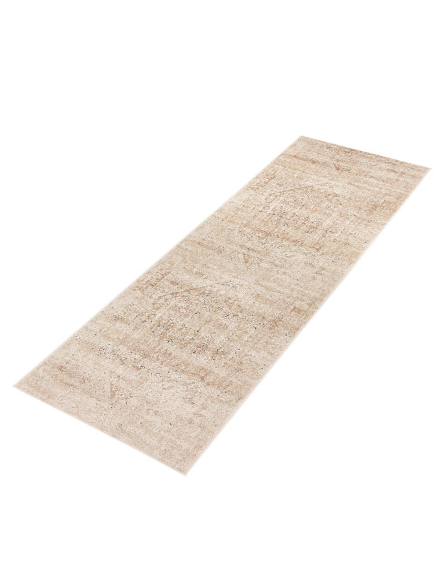 Beige 2' x 6' 9 Chateau Runner Area Rug 85% Polypropylene & 15% Chenille With Cotton Backing Traditional Vintage Distressed Carpet for Classical Interior Design Decorating for Sale at Rug Engine