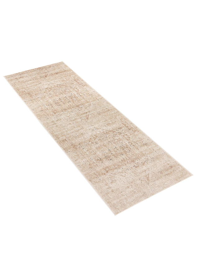 Beige 2' x 6' 9 Chateau Runner Area Rug 85% Polypropylene & 15% Chenille With Cotton Backing Traditional Vintage Distressed Carpet for Classical Interior Design Decorating for Sale at Rug Engine