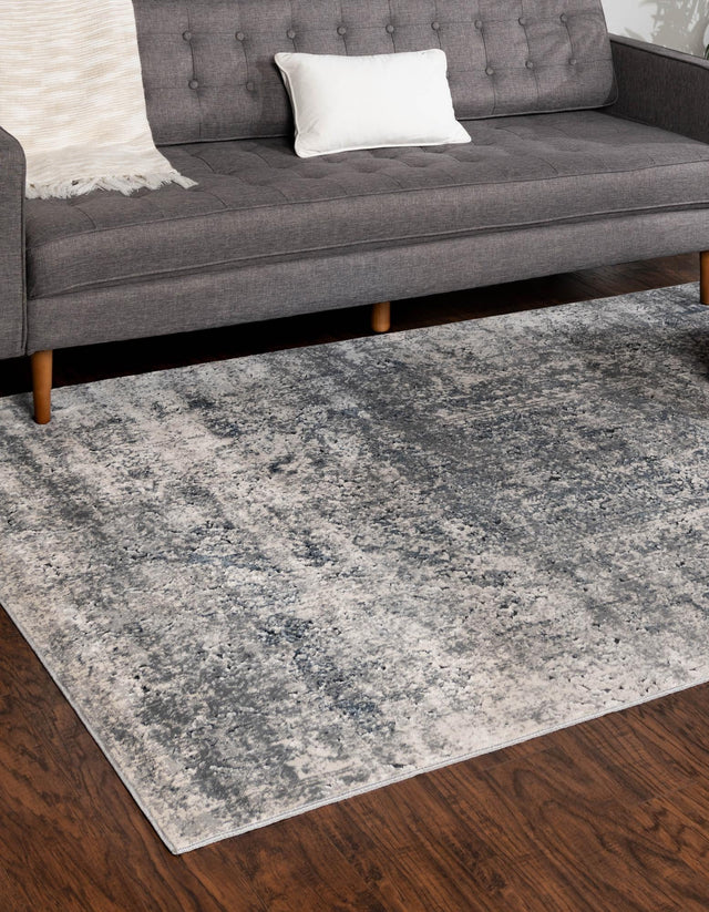 Gray 9' x 12' Chateau Rectangle Area Rug 85% Polypropylene & 15% Chenille With Cotton Backing Traditional Vintage Distressed Carpet for Classical Interior Design Decorating for Sale at Rug Engine