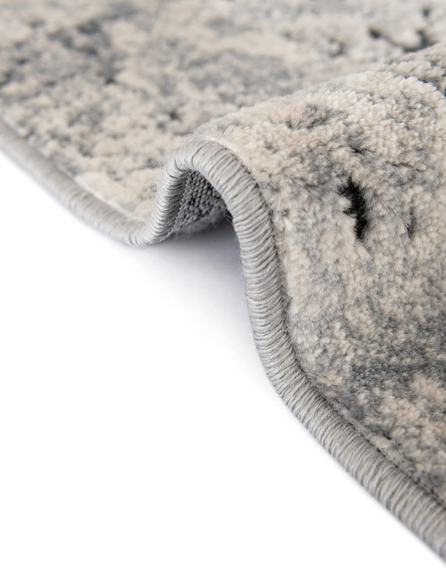 Gray 6' 1 x 9' Chateau Rectangle Area Rug 85% Polypropylene & 15% Chenille With Cotton Backing Traditional Vintage Distressed Carpet for Classical Interior Design Decorating for Sale at Rug Engine