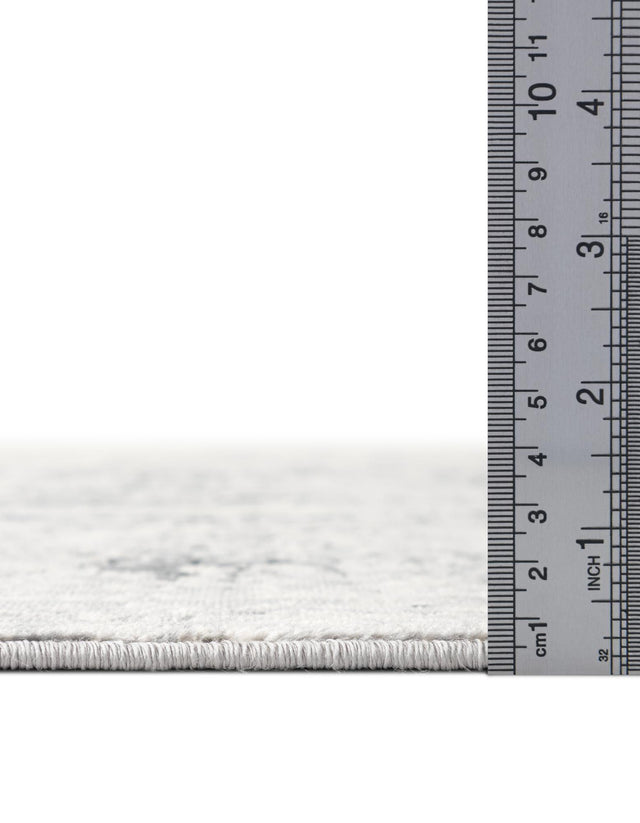 Gray 2' x 6' 9 Chateau Runner Area Rug 85% Polypropylene & 15% Chenille With Cotton Backing Traditional Vintage Distressed Carpet for Classical Interior Design Decorating for Sale at Rug Engine