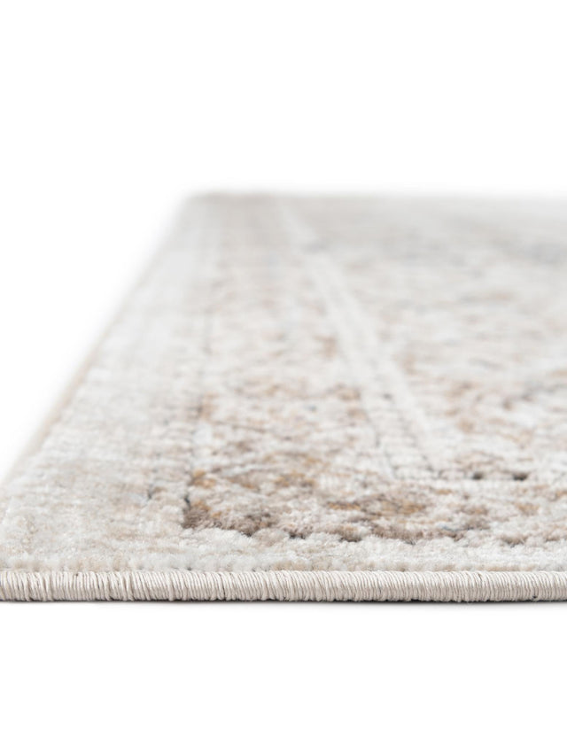 Beige 6' 1 x 9' Chateau Rectangle Area Rug 85% Polypropylene & 15% Chenille With Cotton Backing Traditional Vintage Distressed Carpet for Classical Interior Design Decorating for Sale at Rug Engine