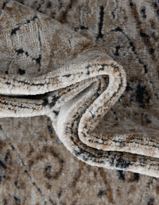 Beige 3' 1 x 13' 1 Chateau Runner Area Rug 85% Polypropylene & 15% Chenille With Cotton Backing Traditional Vintage Distressed Carpet for Classical Interior Design Decorating for Sale at Rug Engine