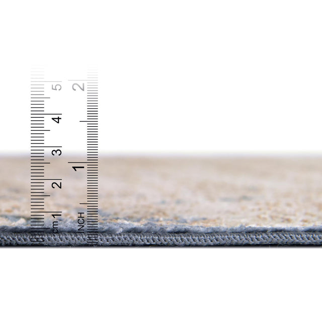 Cream 2' x 6' 9 Chateau Runner Area Rug 85% Polypropylene & 15% Chenille With Cotton Backing Traditional Vintage Distressed Carpet for Classical Interior Design Decorating for Sale at Rug Engine