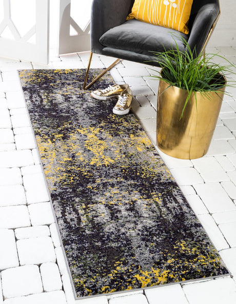 Multicolor 2' 2 x 6' 7 Estrella Runner Area Rug 100% Polypropylene Non-Shedding Stain Resistant Carpet Colorful Modern Abstract Design Easy Clean for Home Decor for Sale at Rug Engine